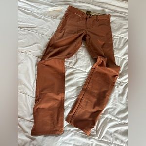Bravestar Selvage Marshal Chino Straight Leg in Rust